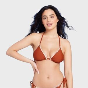 Women’s Shell Stitch Triangle Bikini Top XL (16) NWT